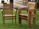 JAVA TEAK GARDEN STACKING CHAIR - Image 2